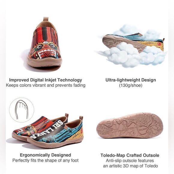 UIN Multicolor Sri Lanka Design Flats - Picture 6 of 8